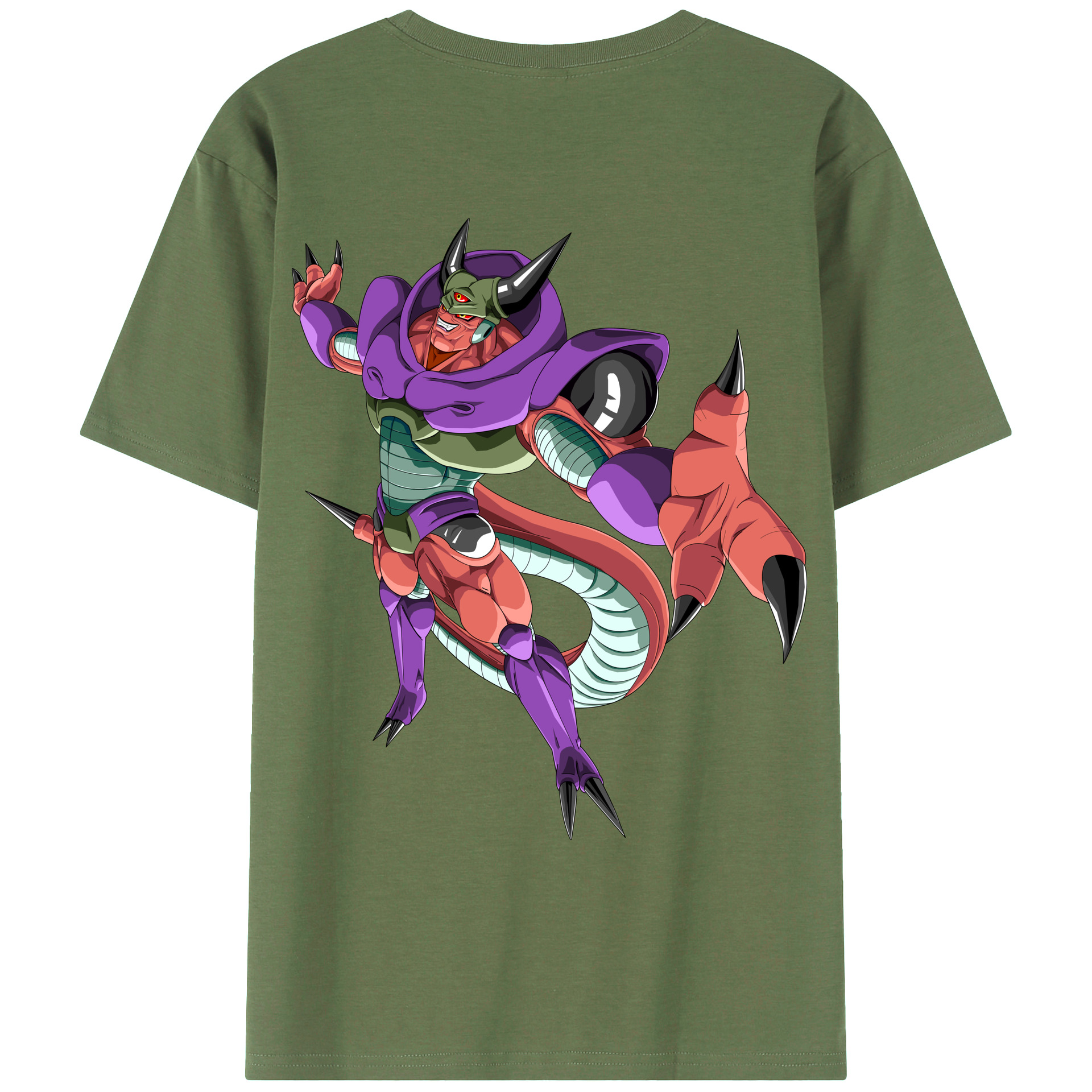 （画像用） ドラゴンボール ジャネンバ DRAGON BALL Janemba 綿100％ メンズ半袖Tシャツ（バックプリント） 通気性